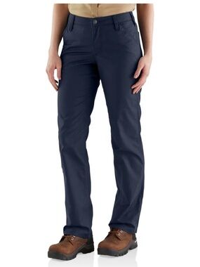 Carhartt Women's Navy Flare-Leg Work Jeans